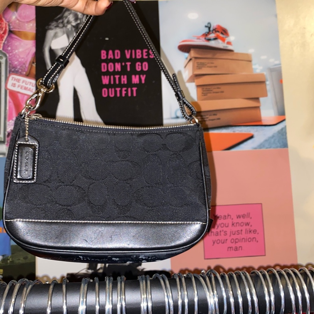Black vintage coach bag